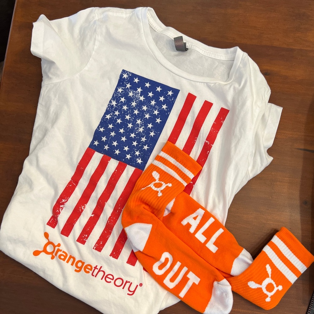 ORANGETHEORY Flag T-Shirt & Socks